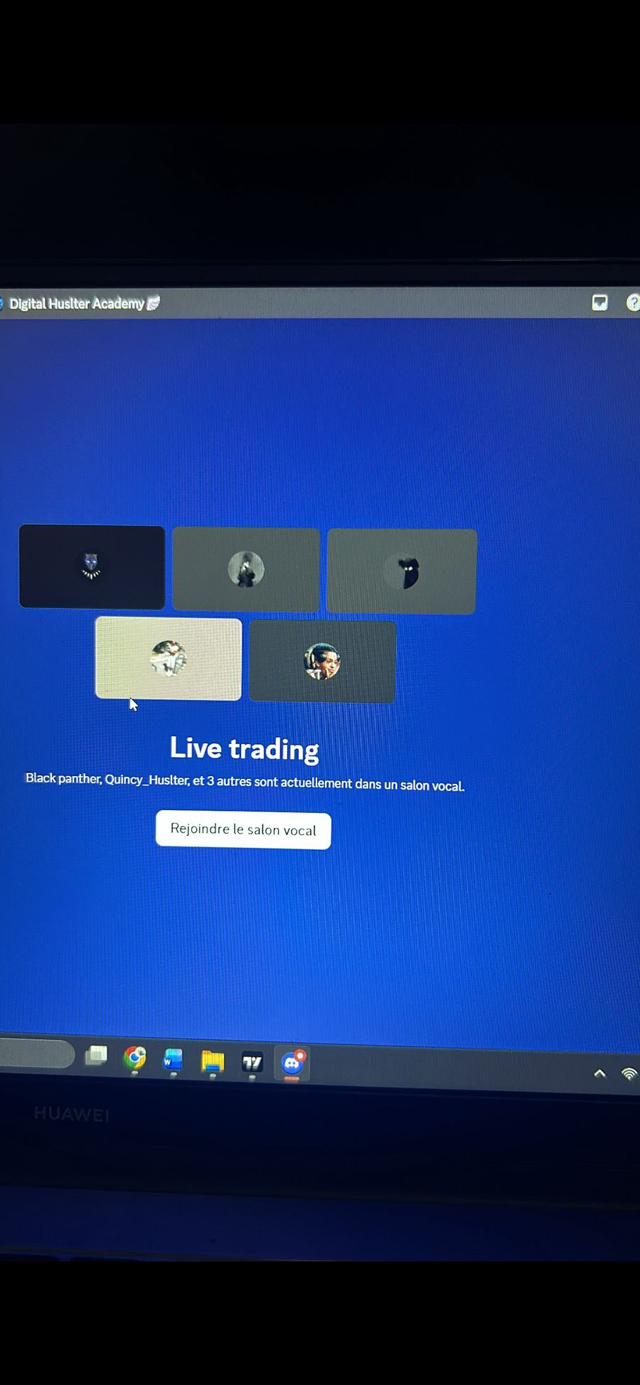 Live trading en appel de groupe