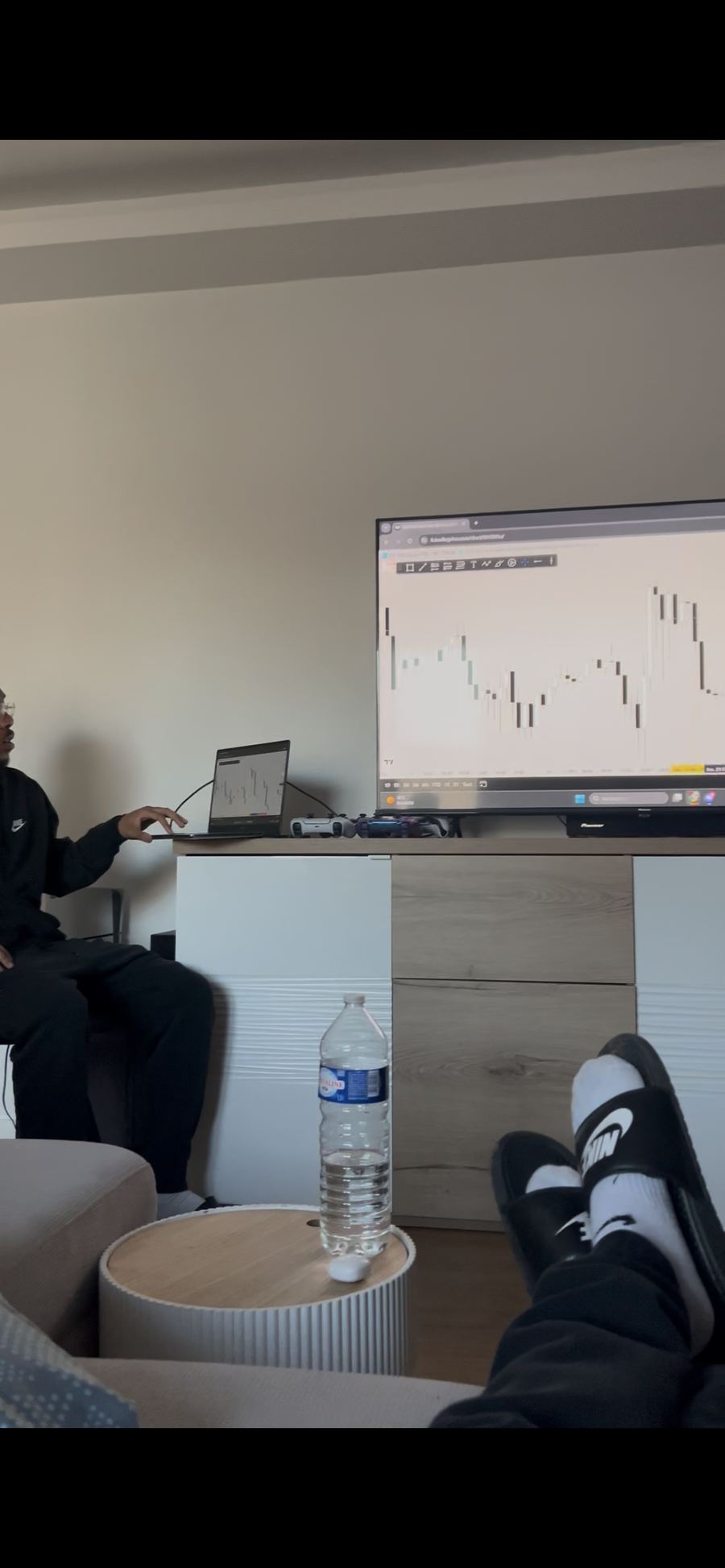 Session trading pendant le séminaire en villa