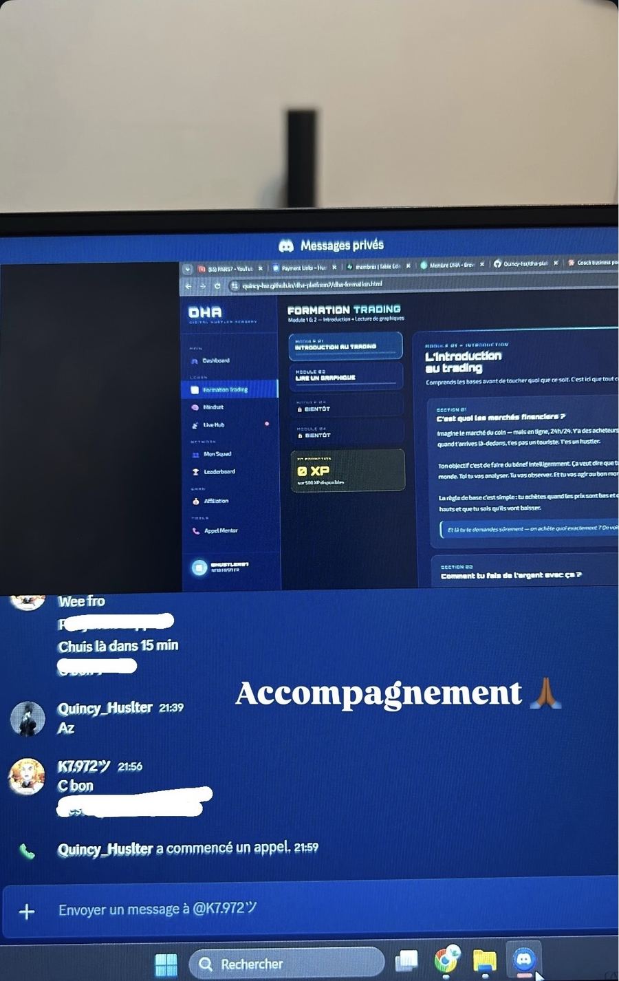 Accompagnement et suivi de membre DHA